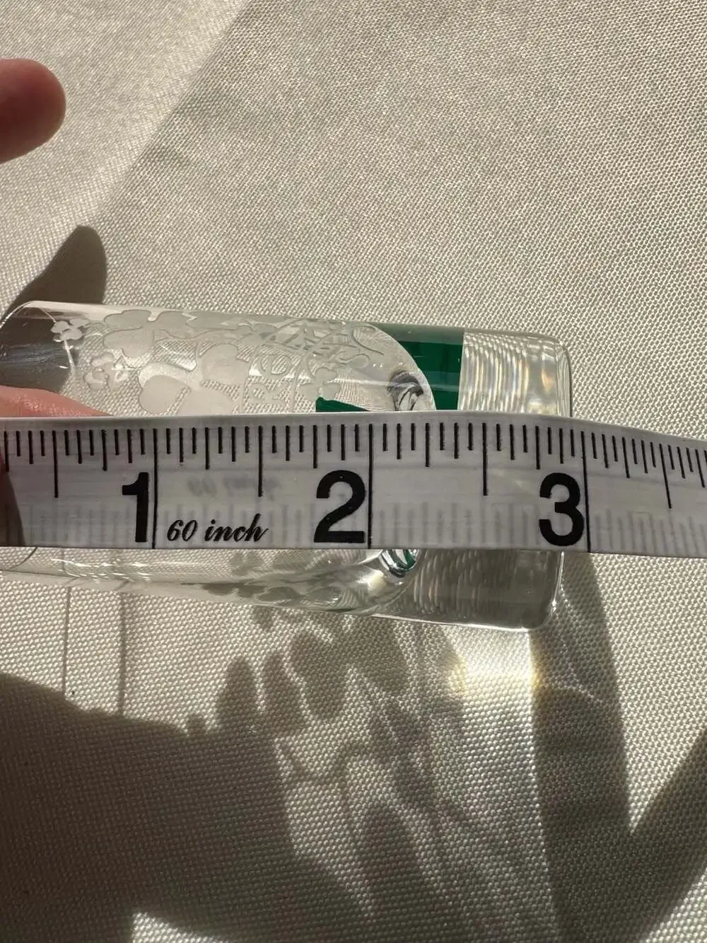 Shamrock Crystal Ireland Souvenir Etched Shamrock Shot Glass with Box